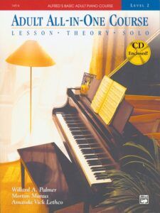 หนังสือ เรียนเปียโน ด้วยตัวเอง Alfred Basic Adult Piano Course Level 2 Adult All-In-One Course