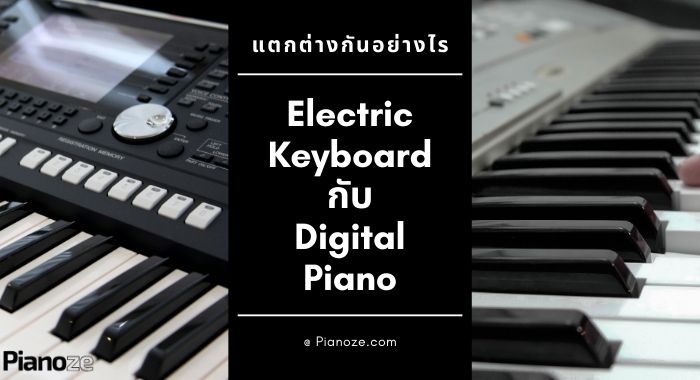 Electric Keyboard VS Digital Piano ต่างกันอย่างไร