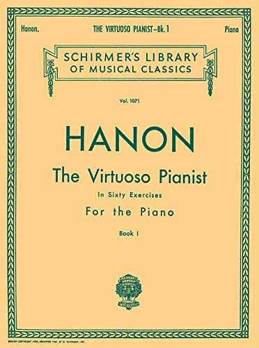 หนังสือฝึกเทคนิคเปียโน Hanon The Virtuoso Pianist in 60 Exercises for Piano