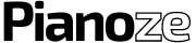 Pianoze Logo White 2