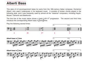 หนังสือ เรียนเปียโนด้วยตัวเอง Alfred Adult All In One Book 3 Alberti Bass