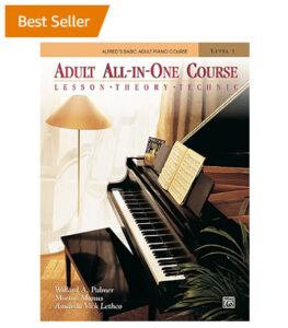 หนังสือ เรียนเปียโนด้วยตัวเอง Alfred Basic Adult Piano Course All In One Book 1