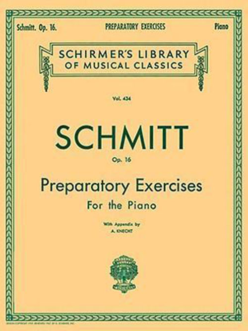 หนังสือฝีกเทคนิคเปียโน SCHMITT Op 16 Preparatory Exercises for the Piano