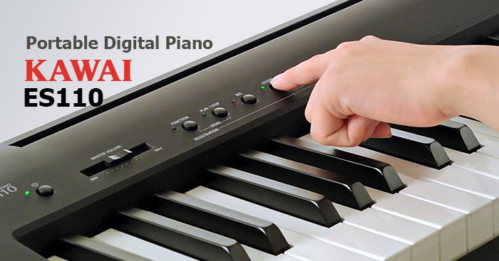 เปียโนไฟฟ้า Kawai ES110 Portable Digital Piano 5