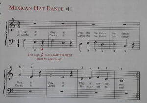 โน้ตเปียโน เพลง Mexican Hat Dance