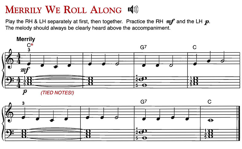 โน้ตเปียโน Merrily We Roll Along - Piano Sheet Music