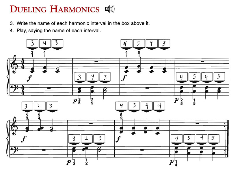 ฝึกโน้ตขั้นคู่ ฮาร์โมนิกที่ 4 ที่ 5 Dueling Harmonics