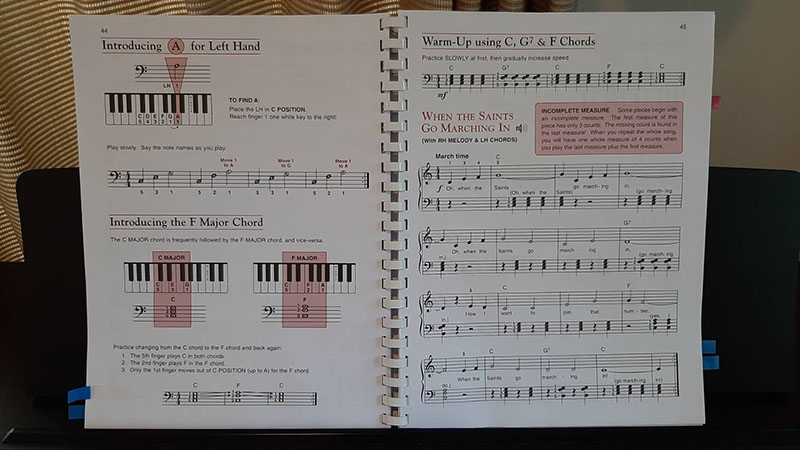 เรียนเปียโนด้วยตัวเอง A for Left Hand - When The Saints Go Marching In