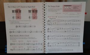 เรียนเปียโนด้วยตัวเอง สำหรับผู้ใหญ่ G Major D7 Chords RH - Damper Pedal - Harp Song