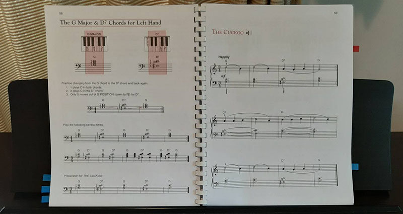 เรียนเปียโนด้วยตัวเอง G Major and D7 Chords The Cuckoo