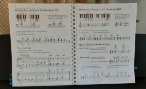 เรียนเปียโนด้วยตัวเอง สำหรับผู้ใหญ่ Writing G Major D7 Chords for LH and RH